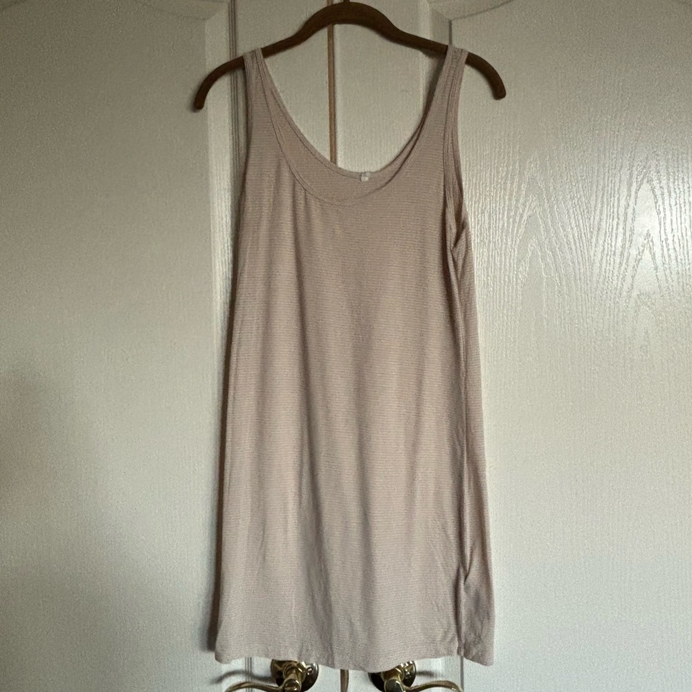 Splendid longline neutral striped lightweight stretch tank top size Large